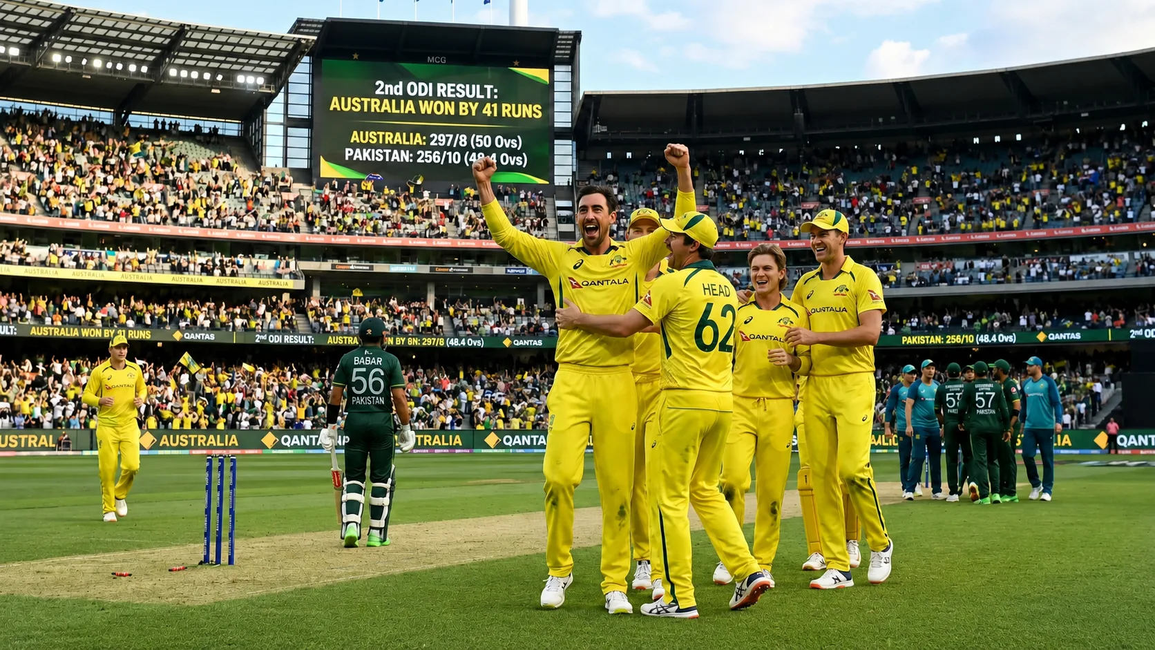 PAK vs AUS 2nd ODI after-game result article for Best Online Betting India readers