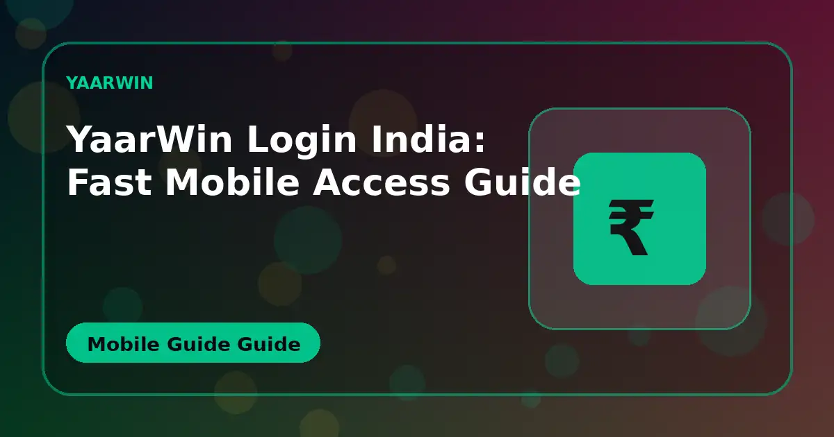 YaarWin login India OTP and device-check guide cover