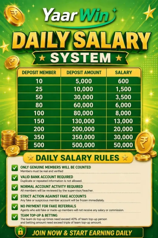 YaarWin Daily Salary Promotion India: Do Not Miss the Promoter Window