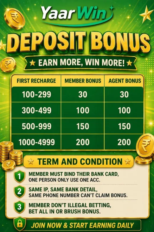 YaarWin Deposit Bonus India: Claim the Offer Before Your First Serious Session